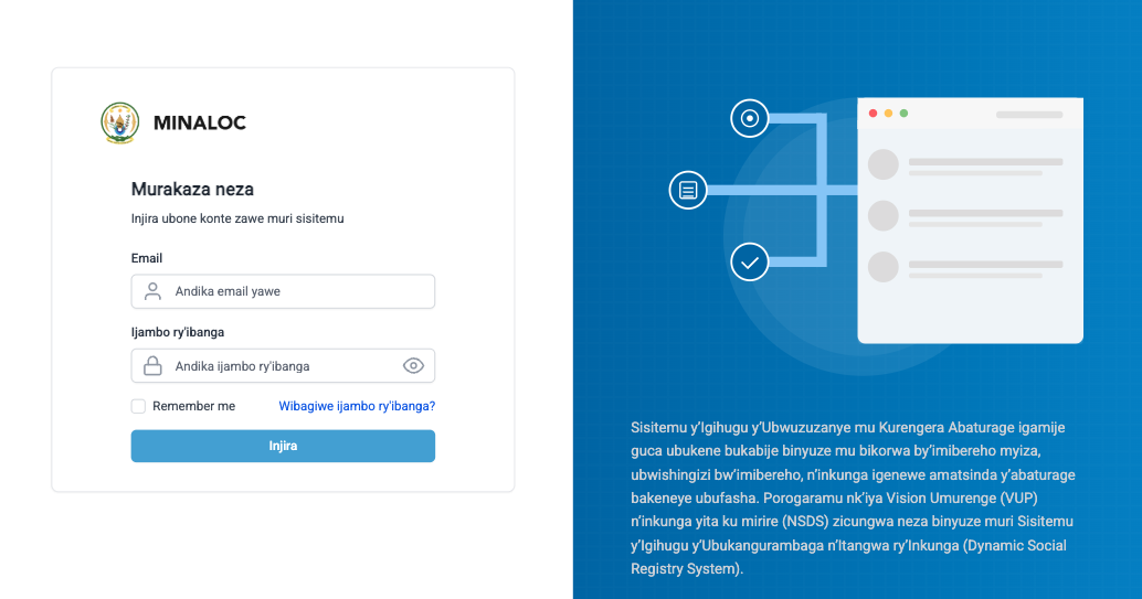 Social Registry – Rwanda